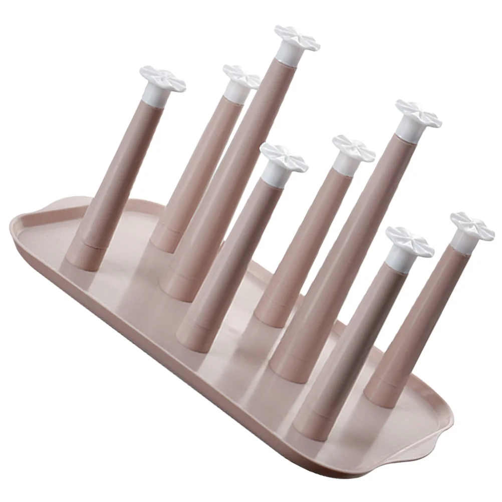

Cup Drain Square Storage Holder Cup Storage Rack Plastic Kitchen Household Restaurant Practical Decorative