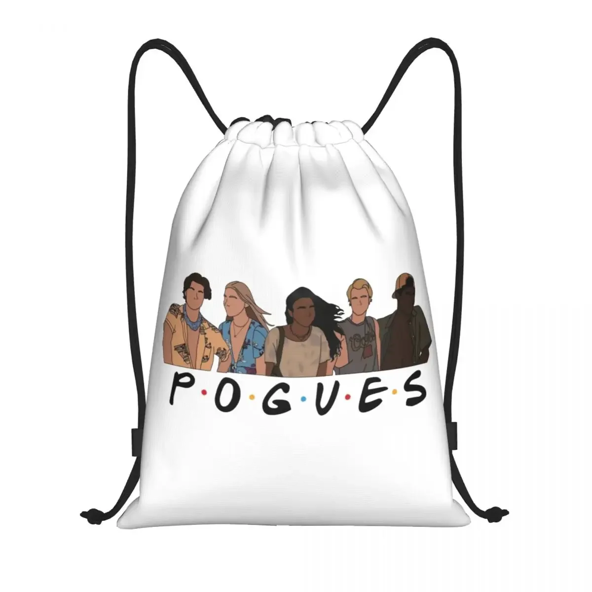 Custom Pogue Life Outer Banks Drawstring Backpack Sports Gym Bag for Men Women Shopping Sackpack