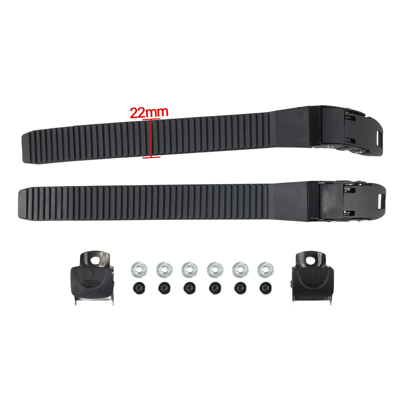 Roller Skates Strap Fastening Straps Lnline Part Plastic Safe Shoe 210*22*5mm 2Pcs 30g Accessories Buckle Hockey