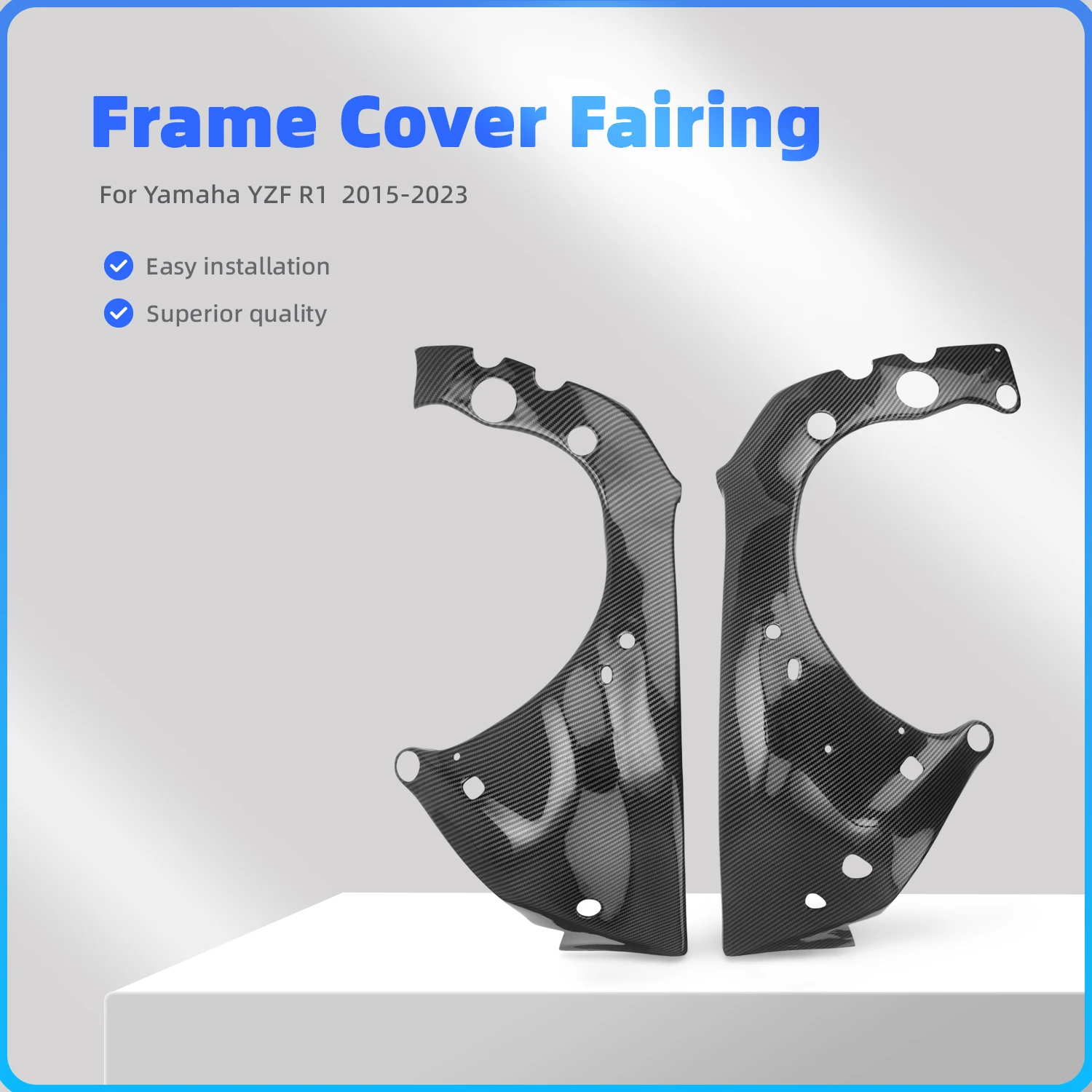 

Motorcycle Frame Covers Protectors Fairings Real ABS Carbon For Yamaha MT10 R1 R1M 2015 2016 2017 2019 2020 2021 2022 2023