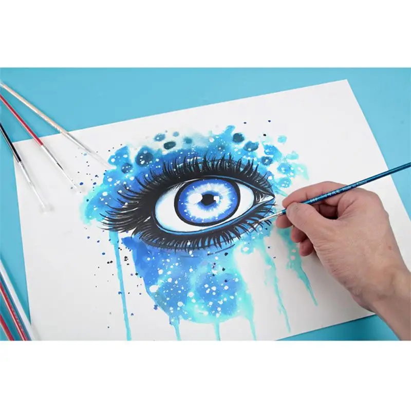 3 pezzi/set 0 00 000 penna a gancio professionale pennelli da disegno a punta fine per pittura a olio acrilica ad acquerello