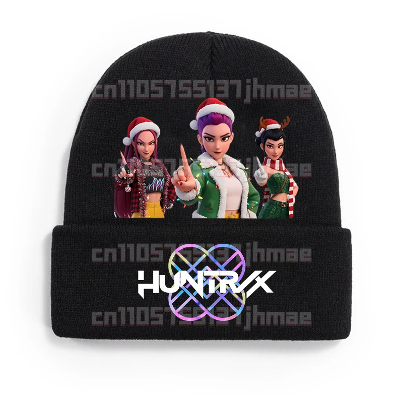 

Christmas Special Edition KPop Demon Hunters Knitted Hat Winter Warm Kids Cartoon Cute Knit Cap Anime Fashion Hats Gifts 2025
