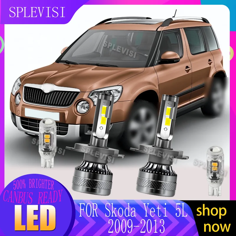 

H4 LED Car Light Bulb canbus Ready making night driving safer and more comfortable For Skoda Yeti 5L 2009 2010 2011 2012 2013