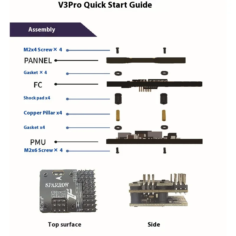 Sinan Sparrow V3 Pro Fpv Dual Channel Video Switching Novice Stability Enhancement One Click Return Flight Control