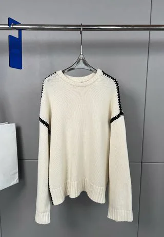 2024 Women's Clothing High quality whipstitched crew neck pullover No.11