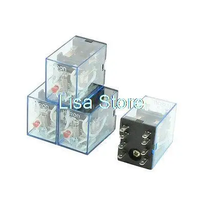 HH52P AC 220/240V Coil DPDT 2NO 2NC 8P General Purpose Power Relay 4 Pcs