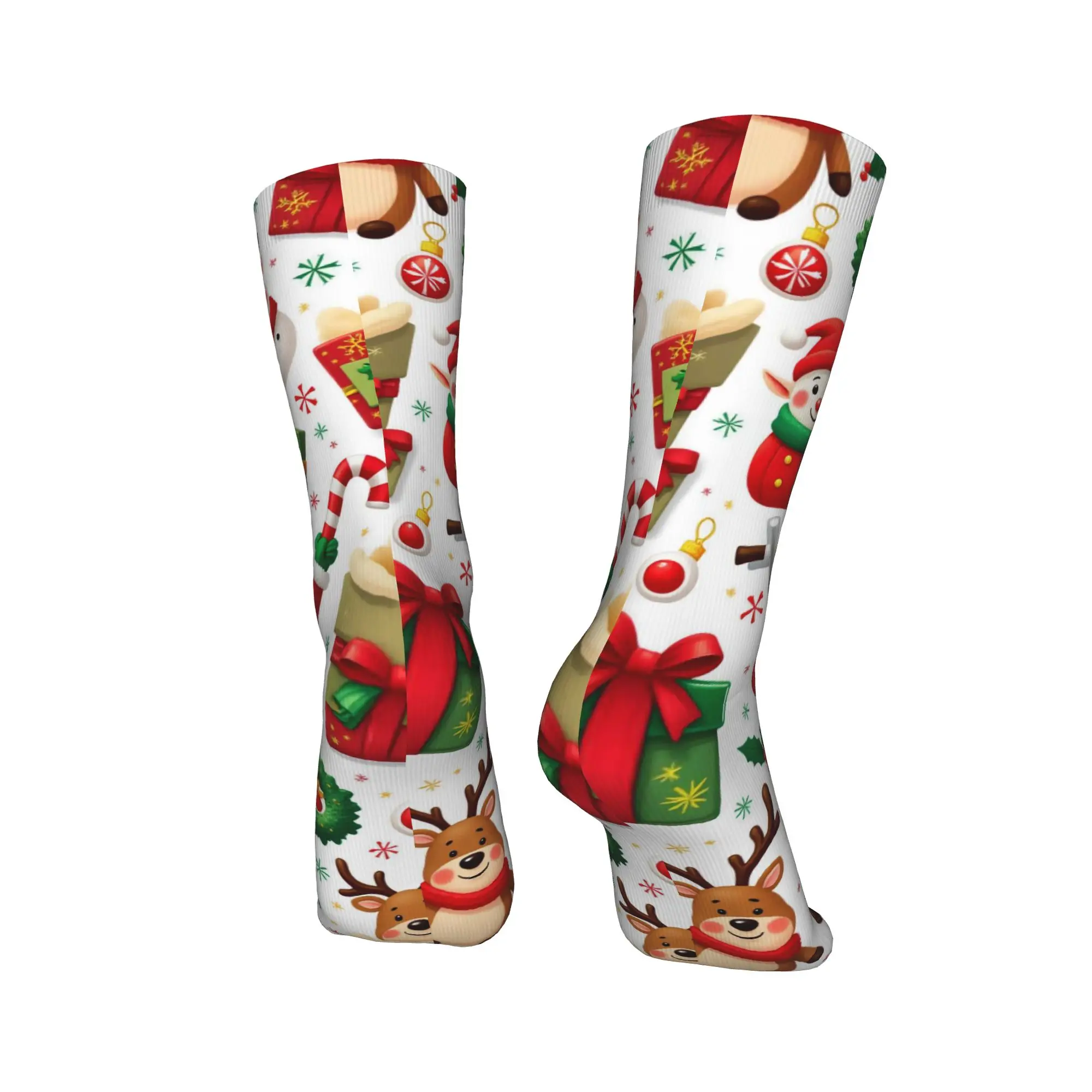 سانتا كلوز عيد ميلاد سعيد جوارب موضة الجوارب الكبار الرجال الجوارب المريحة الشتاء تسلق الرسم المضادة للانزلاق الجوارب هدية