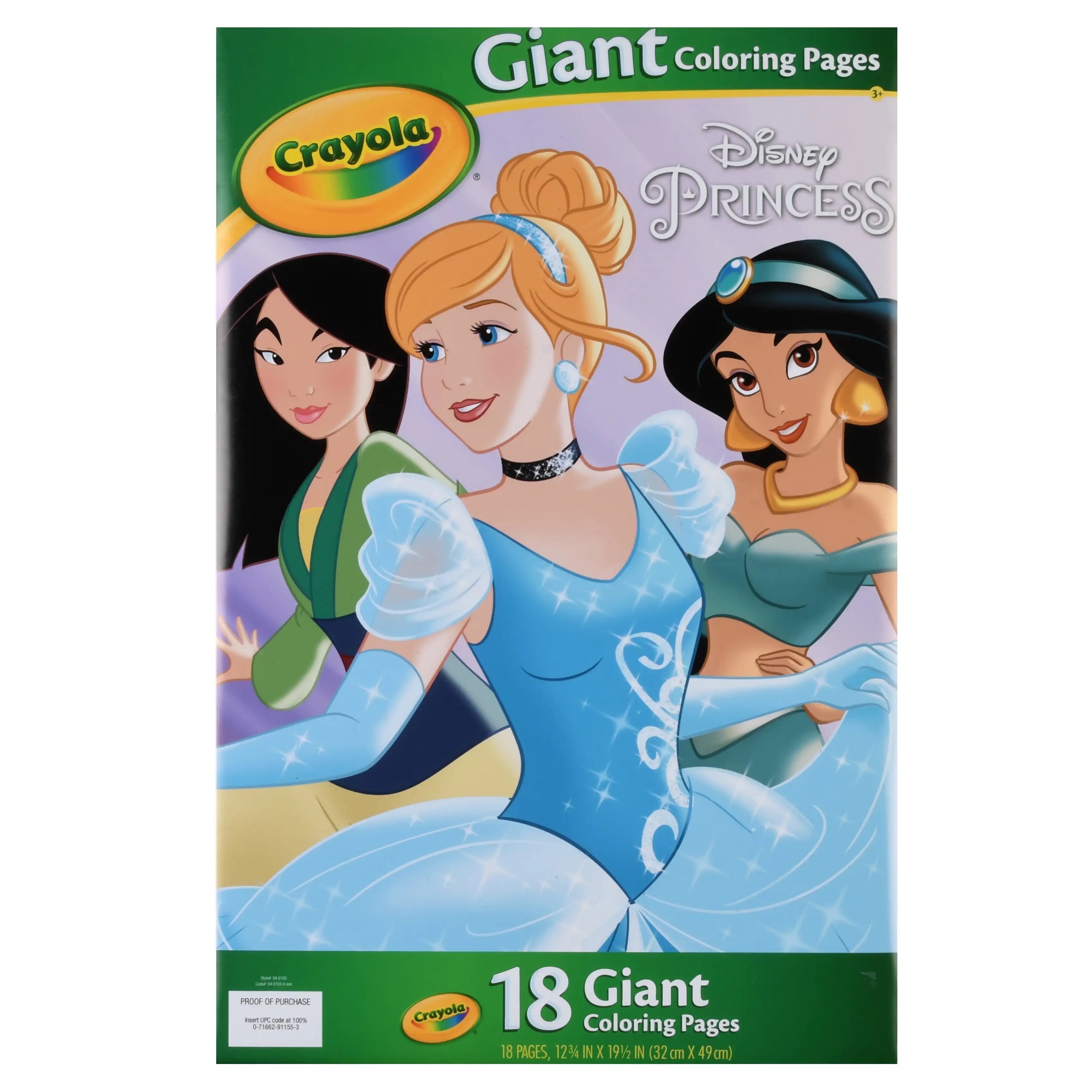 Gigantyczne kolorowanki Crayola Disney Princess 18 kolorowanek, prezent dla dzieci