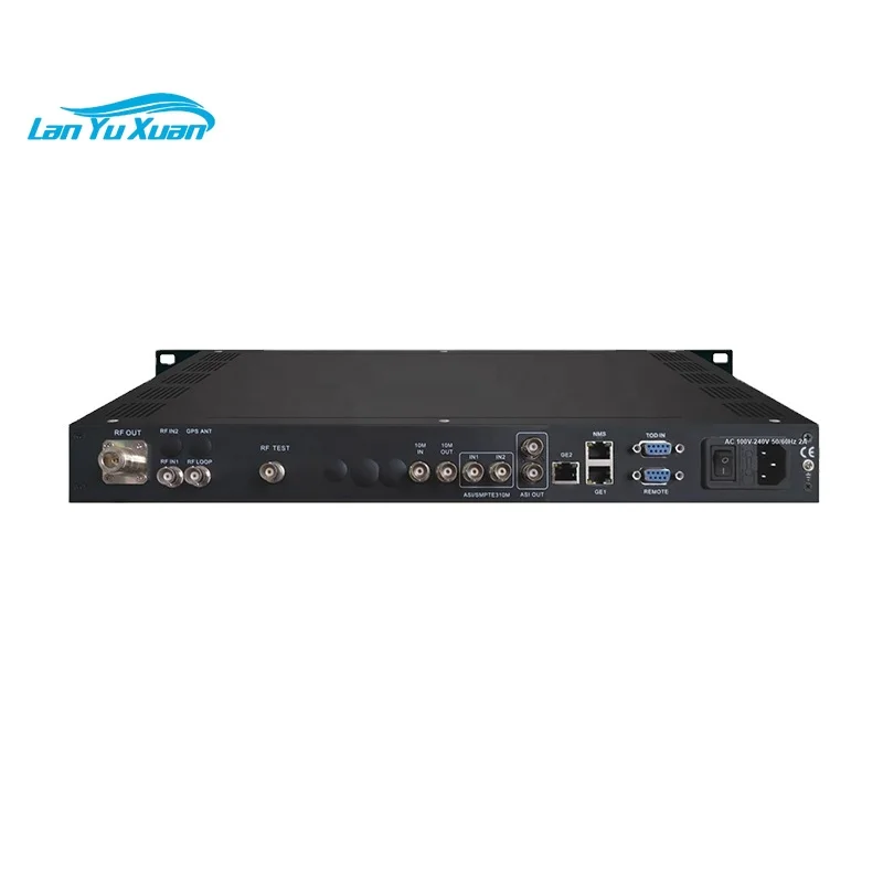 2 Channels IP/ASI to ATSC 8VSB Modulator Support SMPTE 310M/50-860MHz RF Output & DPD for Digital TV Broadcast Transmitting