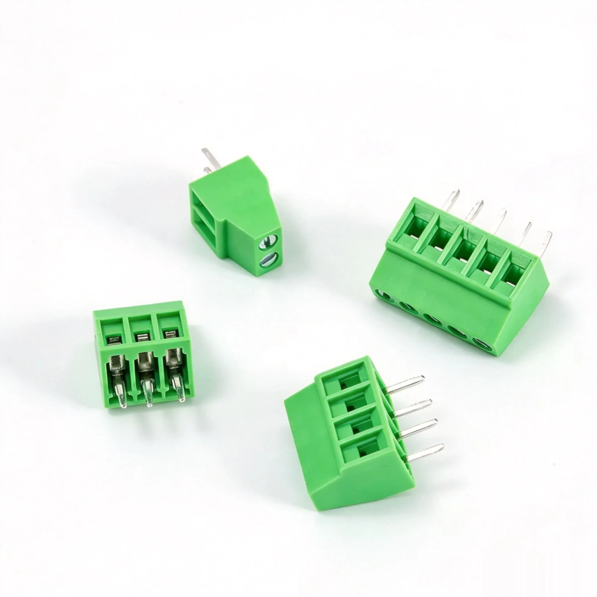 (10PCS) 100% New Green Miniature Terminal Block 2P-16P KF128-2.54MM Pitch Screw-type PCB Terminal Block In Stock