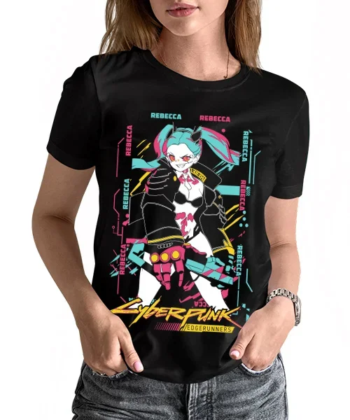 Camiseta unisex Rebecca Cotton anime T-shirt