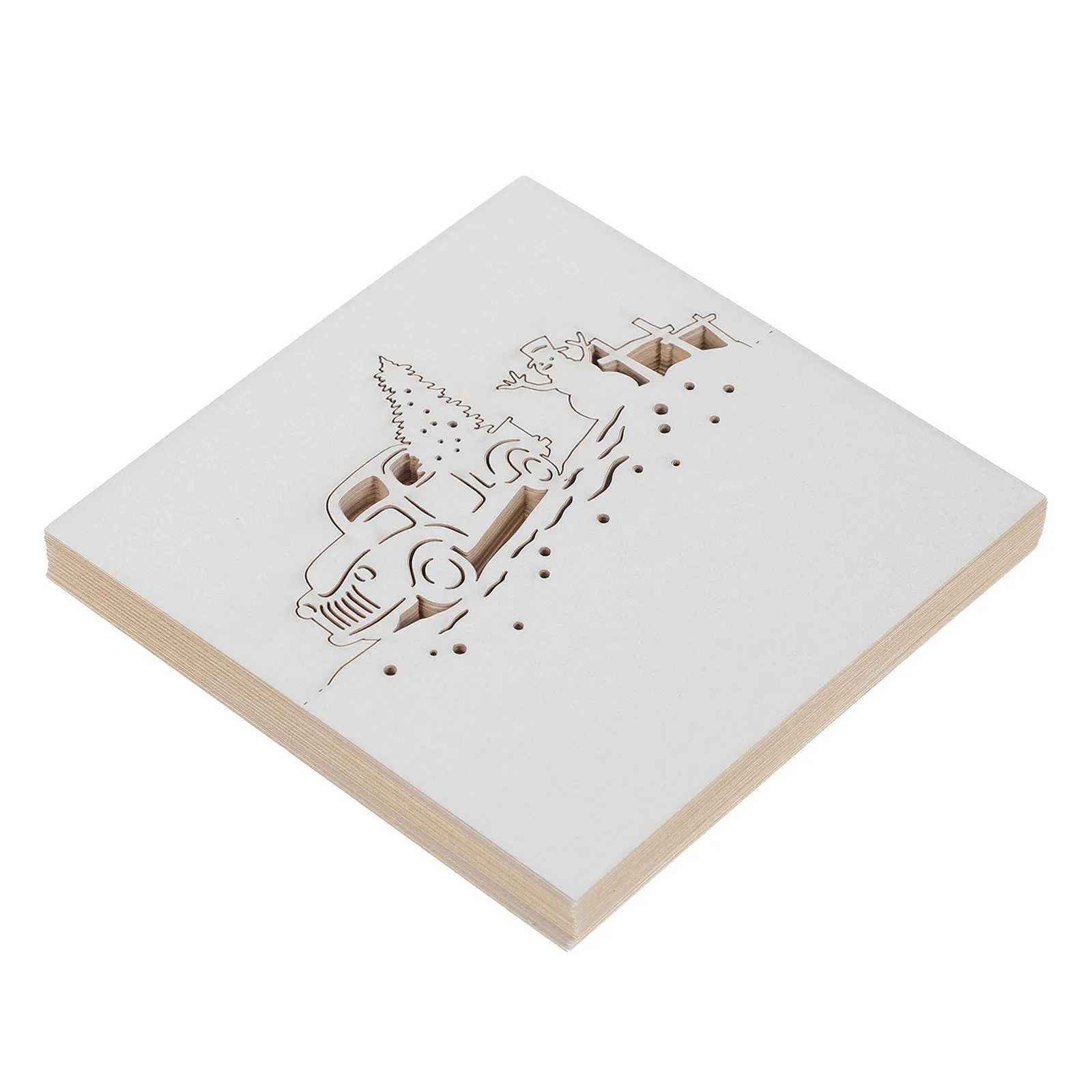 50Pcs Christmas Dinner Place Cards Hollow Tree Snowman Cutout Name Cards Holiday Party Wedding Table Seating Name Card