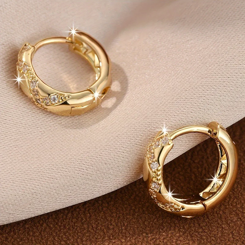 Fashion Zircon Hoop… - image