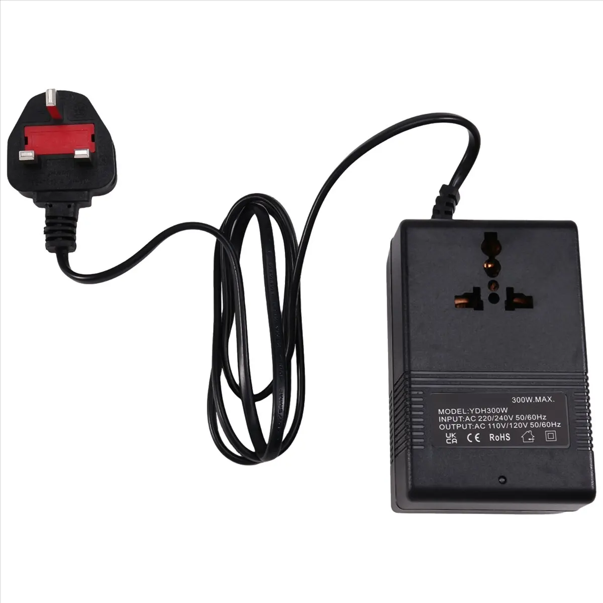 A79G 300W Voltage Converter Transformer 220V to 110V Step-Down Transformer 110V to 220V Travel Adapter UK Plug Inverter view 3