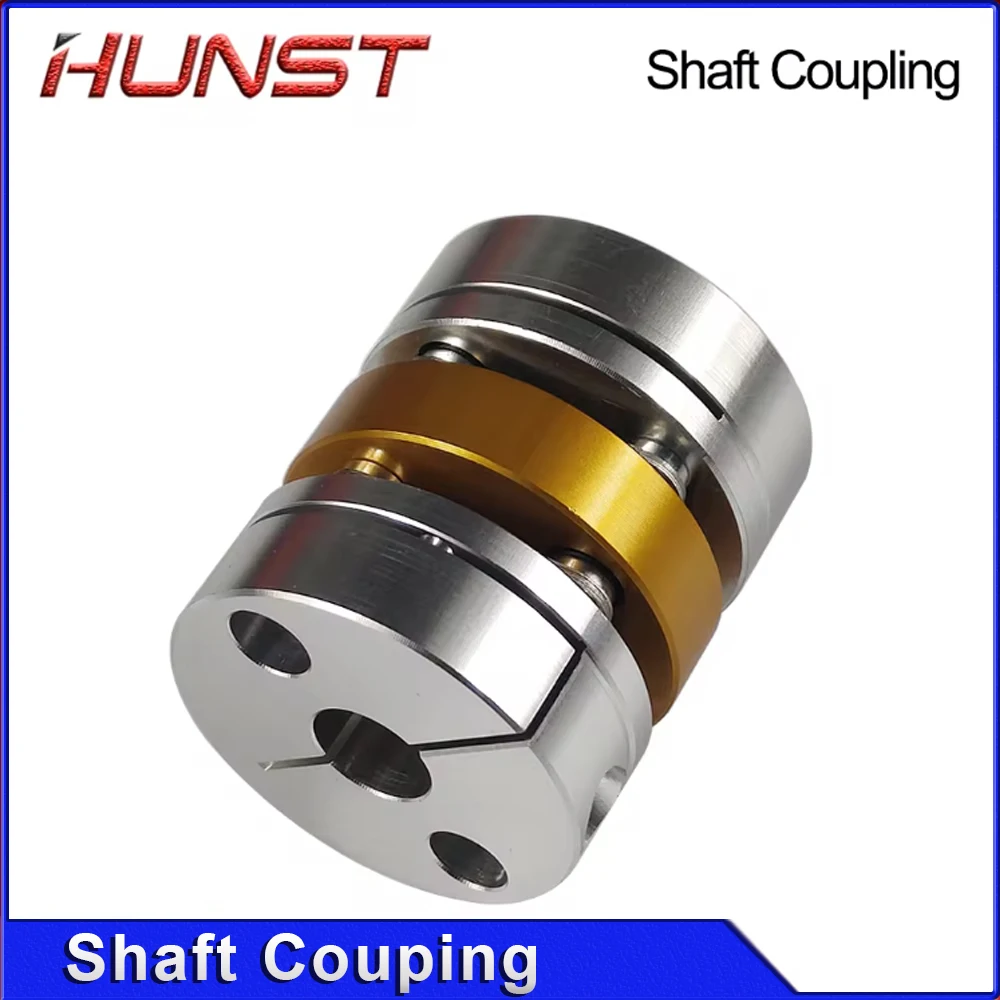 HUNST مزدوج الحجاب الحاجز رمح اقتران القرص مقرنة كهربائية تتحمل 12x12 مللي متر D42 L49mm ل قضيب ربط محرك معزز السائر التشفير