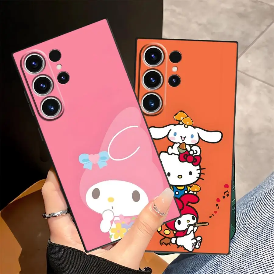 

Sanrio Hello Kitty Cute Case for Samsung Galaxy S25+ S24+ S23 FE S24 S22 Plus S20 FE S21 S25 Ultra S21+ Soft Funda Back Phone