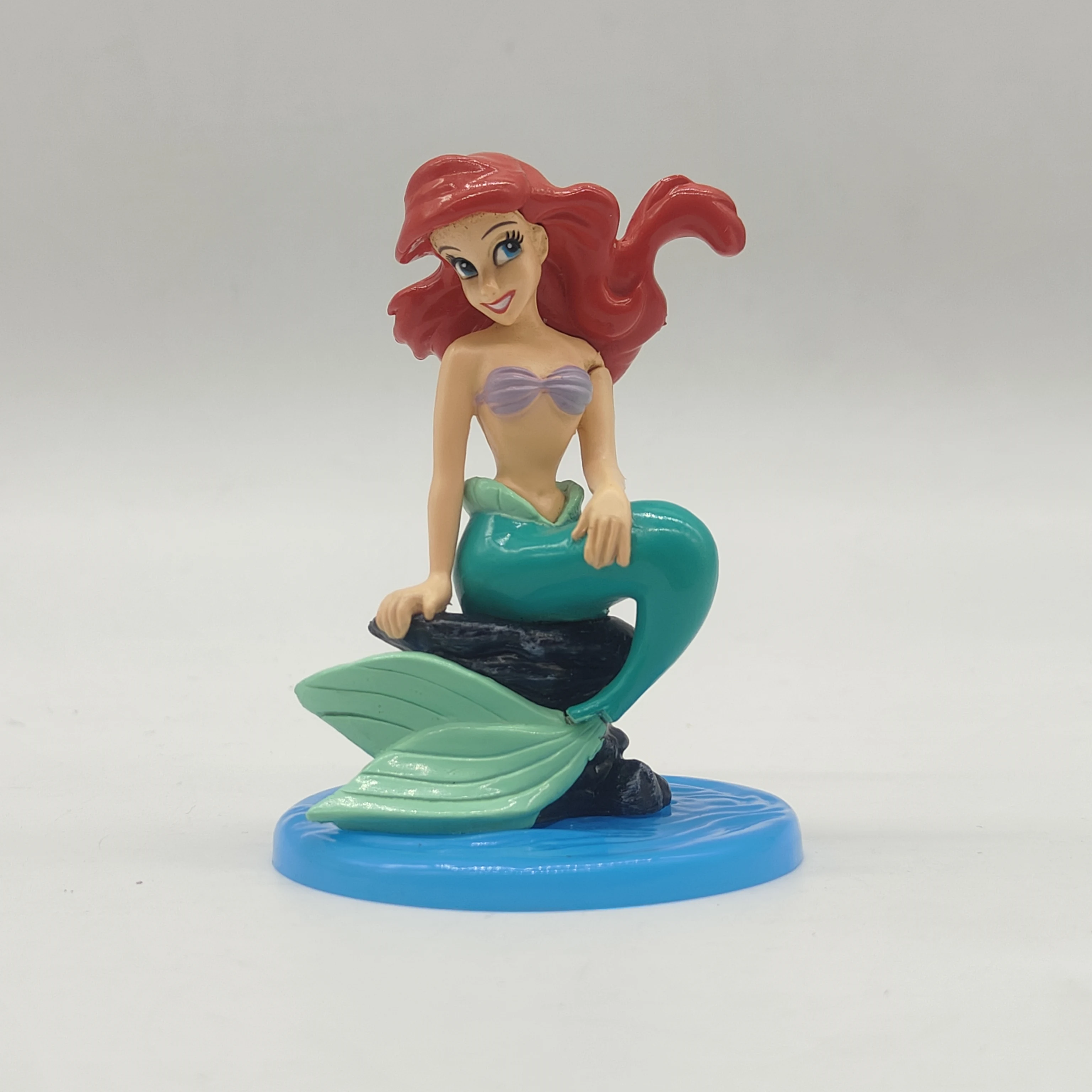 ديزني ليتل ميرميد ارييل تينكر بيل يجلس تشكل كعكة توبر ديزني الأميرة عمل الشكل ألعاب الدمى هدية للأطفال #5