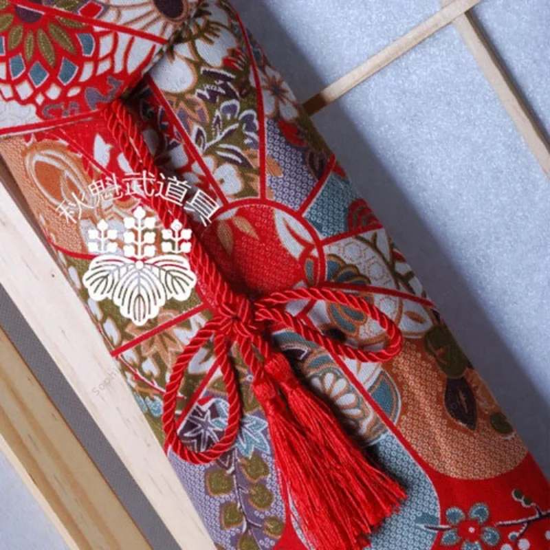 Red&Blue Couple Martial Arts Bag-Premium 3-Slot Double Layer for Bamboo Sword/Katana/Iaido Tai Chi Gear with Adjustable Strap view 3