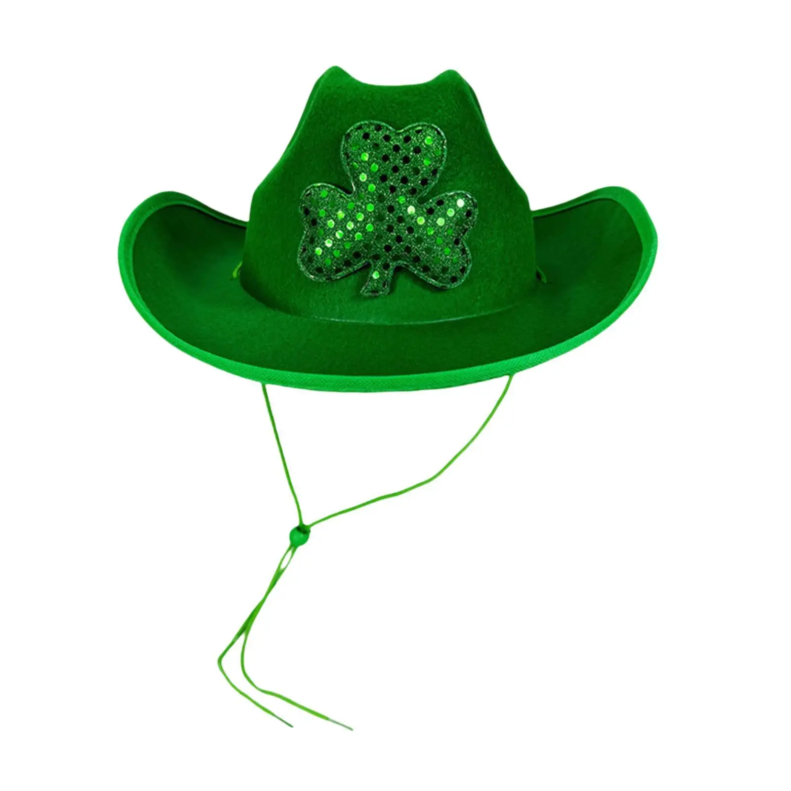 Green Cowboy Hat Versatile Party Hat for Party Supplies Stage Show Prop Dress up