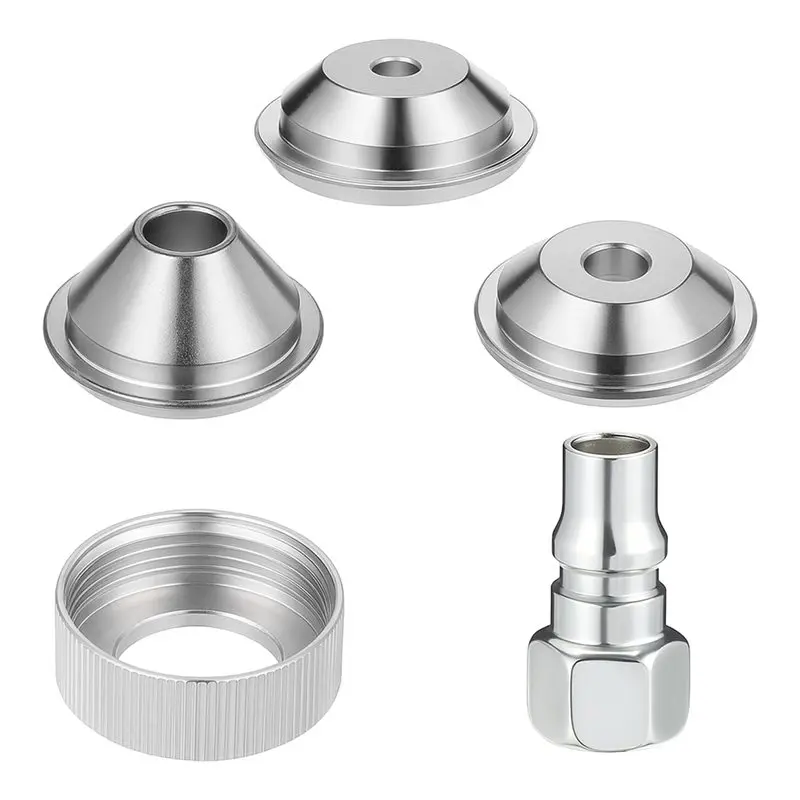 ABFA 5 PCS Texture Sprayer Nozzle Set 3 Tips& 1 Threaded Collar- For Drywall And Wall Painting Applications