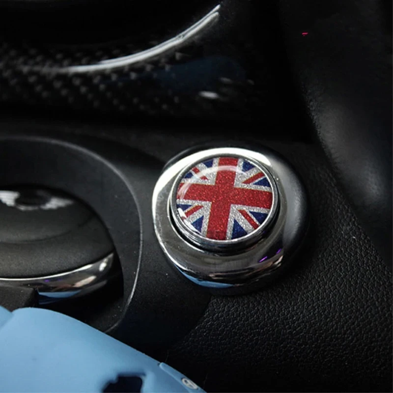 3D Metal Car One-click Start Button Cover Stickers For MINI Cooper R55 R56 R57 R58 R59 R60 Auto Interior Decoration Accessories