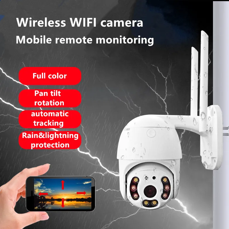 New upgraded V380 Pro surveillance camera with network port camera WIFI Camera night vision 10 80P outdoor monitor