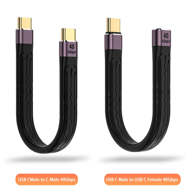 

Кабель быстрой зарядки USB C на Type C PD, 100 Вт, USB 4,0 Gen3, 40 Гбит/с, кабель для передачи данных, кабель Thunderbolt 3, провод 4K @ 60 Гц для Macbook Pro