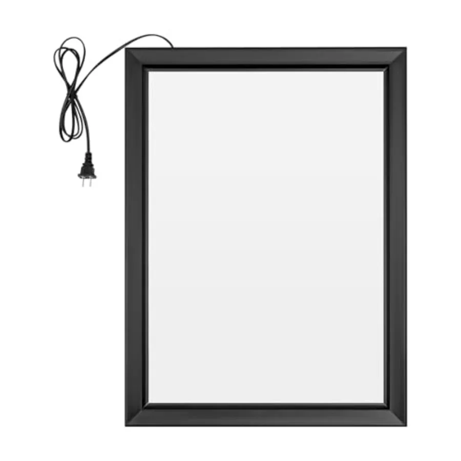

Световая панель 18x24 дюйма с LED-подсветкой, черная рамка, рекламный дисплей для плакатов, меню, розничных магазинов, ресторанов