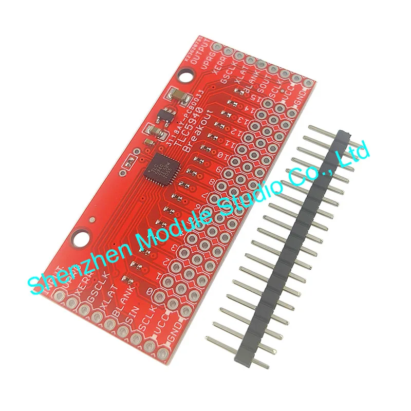 1 Stück 16-Kanal TLC5940 PWM-gesteuertes LED-Treiberboard I/O-Erweiterungs-PWM-Modul für Elektronikprojekte