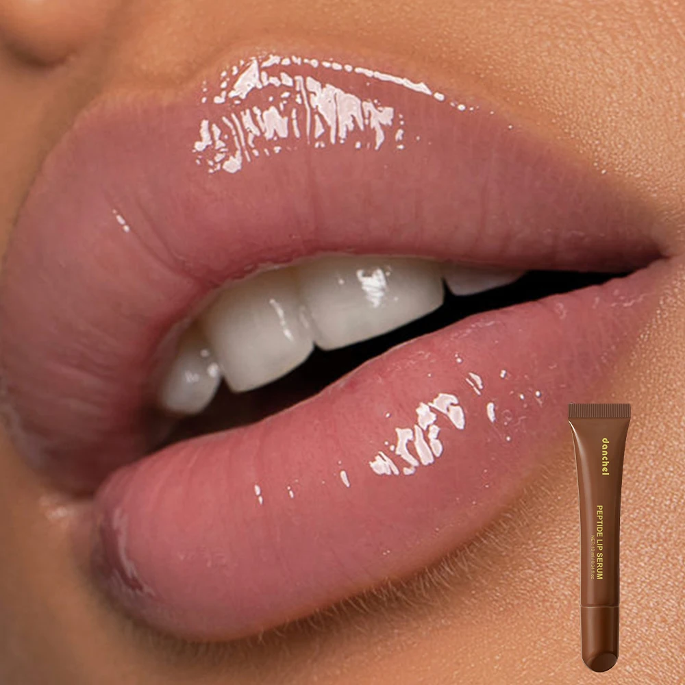 Peptide Lip Serum Deep Nourishing Lip Care Instant Moisturizing Anti-Aging Plumping Glass Lip Gloss Cosmetics