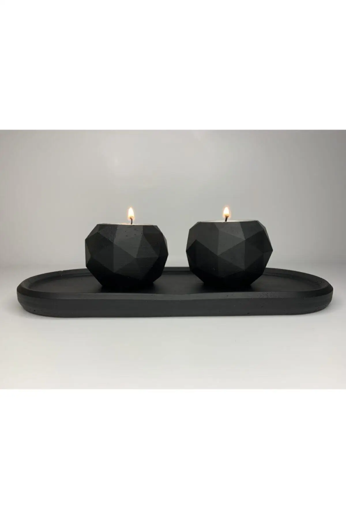 

Handmade Black Candle Holder Set table design