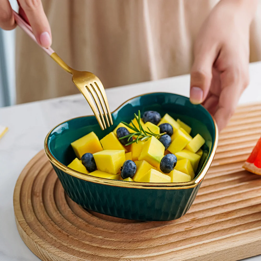 

Heart Dish Pink Obstschalen Rosa Shaped Dishes Dessert Bowls Porzellanschale Herzform