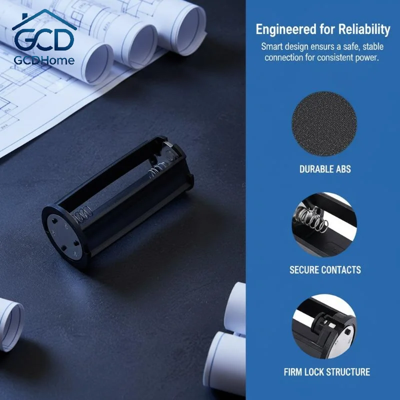 1/3Pcs Battery Adapter Converter Holder 3x AA to D Size Box for Toys LED Lights Power Backup Series Circuit Devices