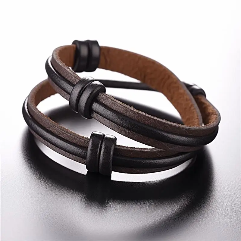 2 Meters Retro Genuine Leather Cord 3/4/5mm Flat Strand Cow Leather Rope 3 Colors Fit Necklace Bracelets DIY Jewelry Accessories