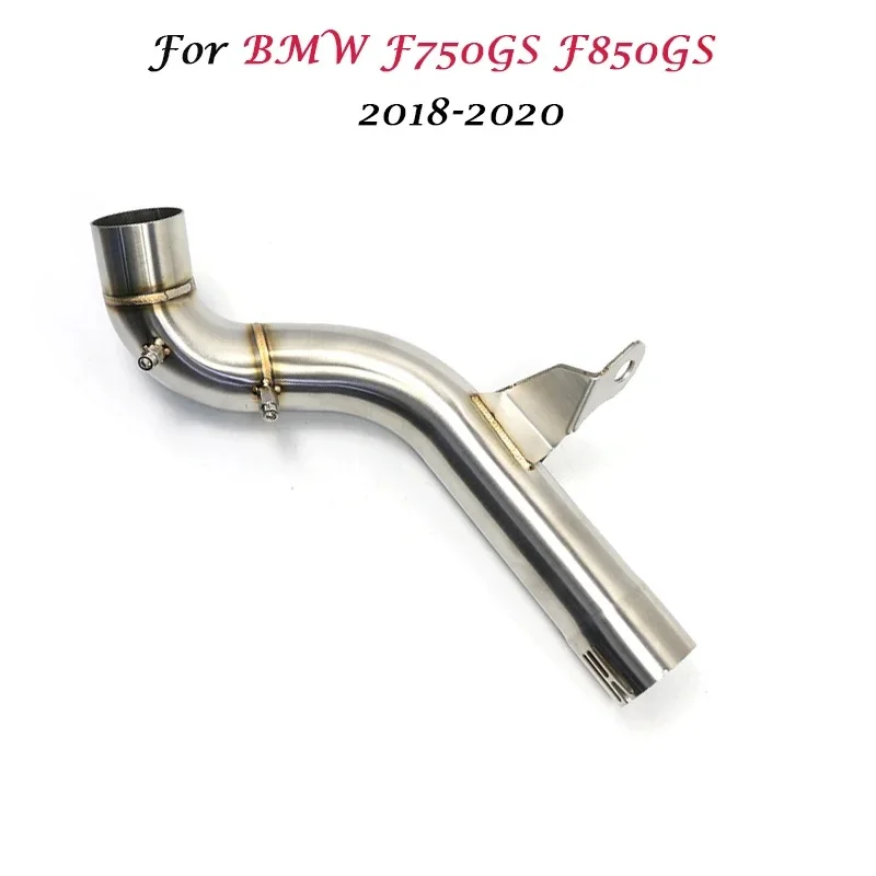 F750GS F850GS Motorcycle Exhaust Muffler Middle Link Pipe Connect Slip On Connector For BMW F750 F850 F 750 850 GS ADV 2020 2019