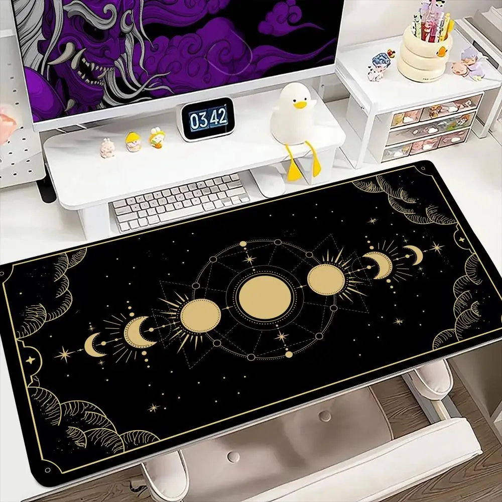 

Коврик для мыши Star Galaxy 900x400 мм, большой игровой коврик для мыши, геймерский резиновый коврик против морщин, противоскользящий нижний настольный коврик