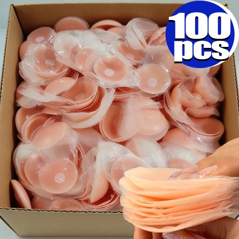 New Reusable Silicone Nipple Cover for Women Bra Sticker Breast Petal Strapless Bra Invisible Boob Pads Chest Pasties Intimates