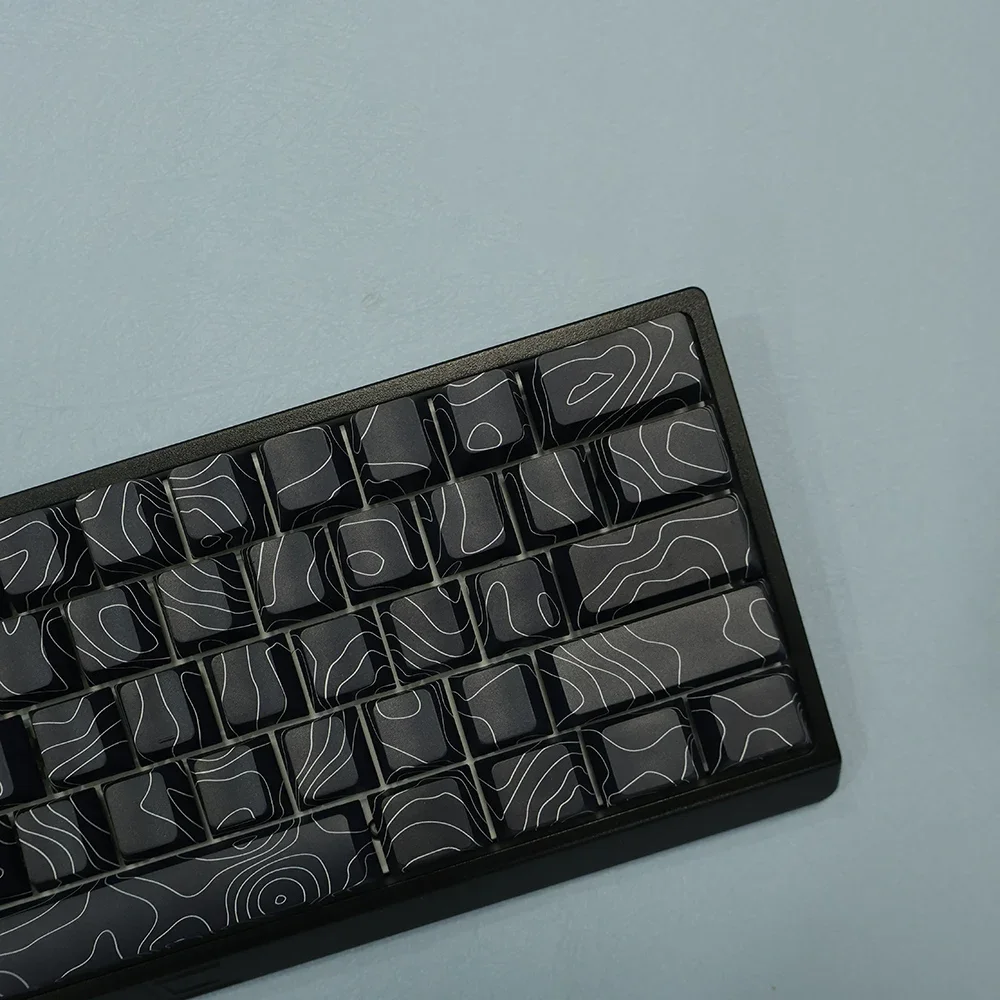 

Simple line contour line keycap OEM height side engraved font light transmission adaptation WOOTING ATK drunk deer