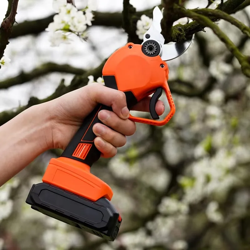 Battery Powered Heavy Duty Cordless Hand Secateurs Garden Tree Pruning Scissors Electric Pruner