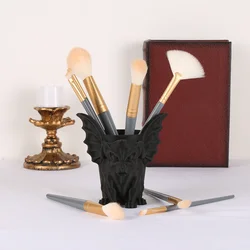 1 pc Gothic style bat monster storage box, Halloween horror style, home holiday decoration makeup brush storage box
