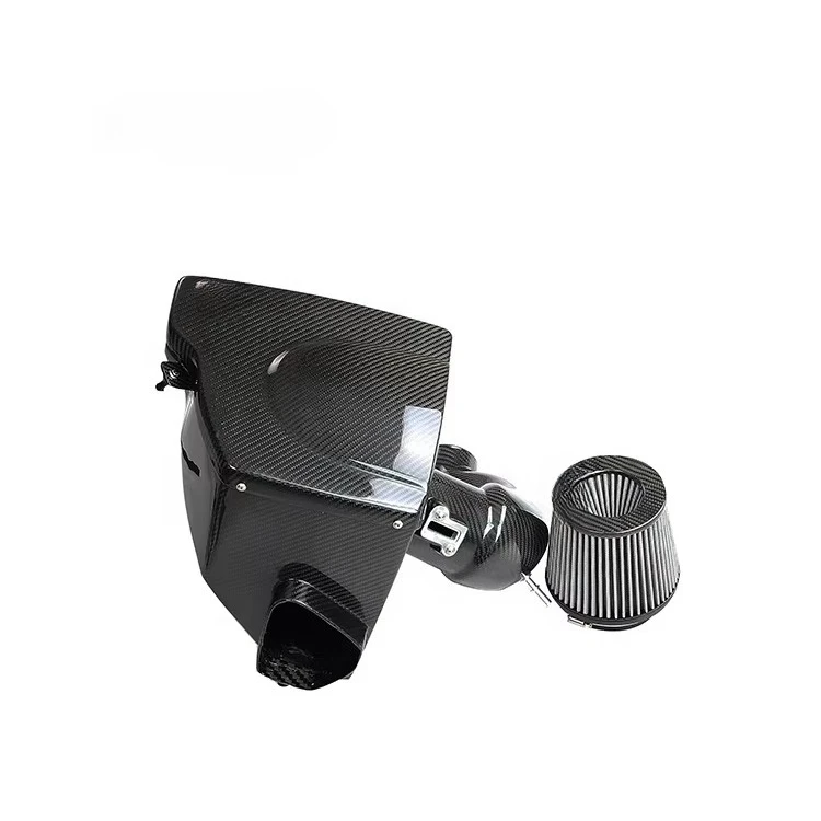 100% Dry Carbon Fiber Cold Air Intake Kit with High‑Flow Filter for Cadillac CT4 CT5 2.0T