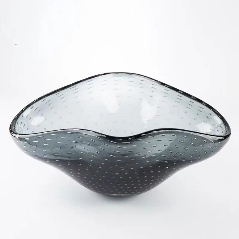 

Modern light luxury art fruit plate Modern simple glass decoration Creative ornament High-end exquisite handicrafts