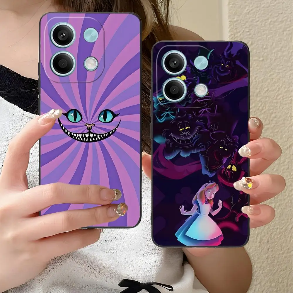 

C-Cheshire Cats Phone Case for Xiaomi Redmi Note 14 13 12 11 A5 3 2 1 Pro Plus 4G 5G Colour Printing Cover Cellphones Luxury