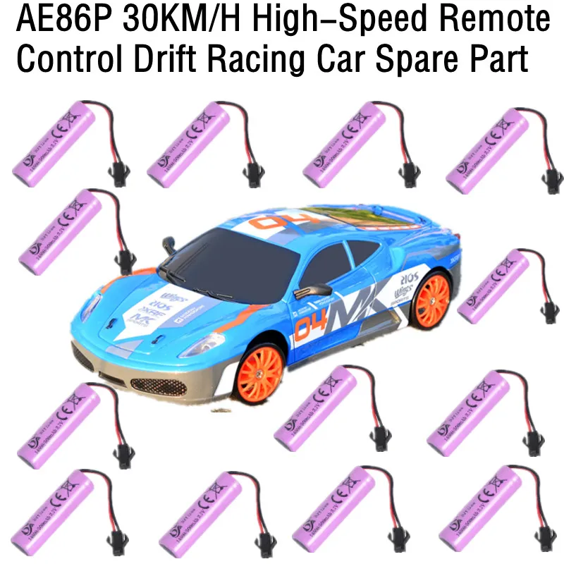 AE86P telecomando ad alta velocità Drift Racing RC pezzi di ricambio per auto 3.7V 500Mah batteria ricaricabile