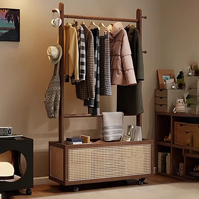Perchero de diseño elegante, perchero multiusos para colgar ropa, Mini perchero de pie con ruedas, muebles de almacenamiento Porte Manteaux