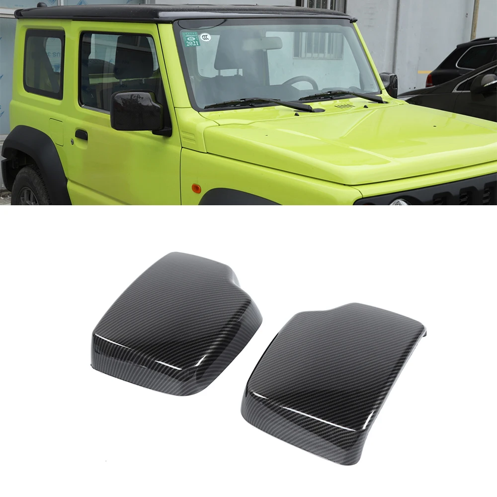 Front Side Rearview Mirror Decoration Cover Sticker Trim ABS Car Exterior Accessories for Suzuki Jimny 2019 2020 2021 2022 2023