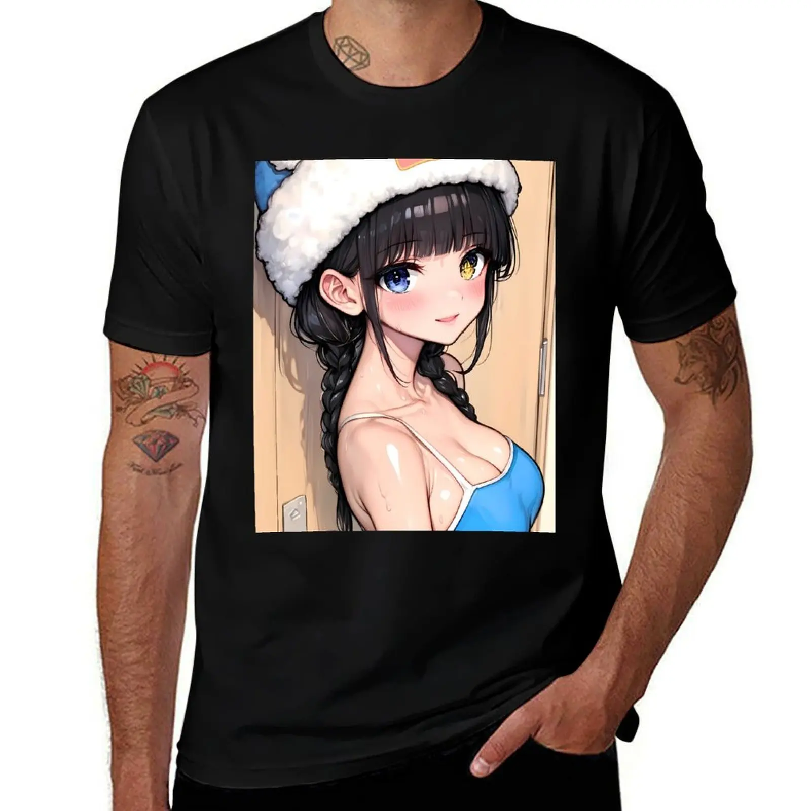 

Tohka Yatogami Date A Live Dual Eye Colors Bright Smile Anime Girl Waifu T-Shirt funny shirt cotton funny t shirts for men