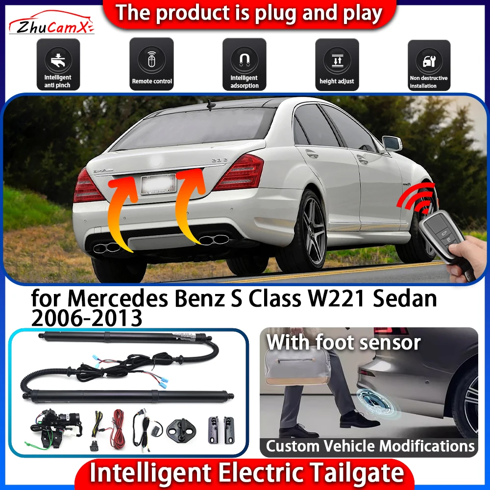 

Интеллектуальная система электропривода багажника для Mercedes-Benz S-класса W221 Седан 2006-2013: Комплект автоматического управления подъемом багажника