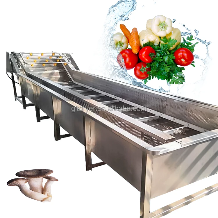 Full Automatic Vegetable Washing Line with Motor High Safety Level for Soybean Corn Tomato Chili Processing
