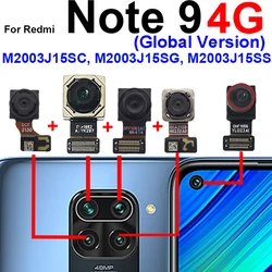 Front Back Big Camera For Xiaomi Redmi Note 9 Rear Front Small Selfie Facing Ultrawide Macro Depth Camera Flex Cable Model Parts